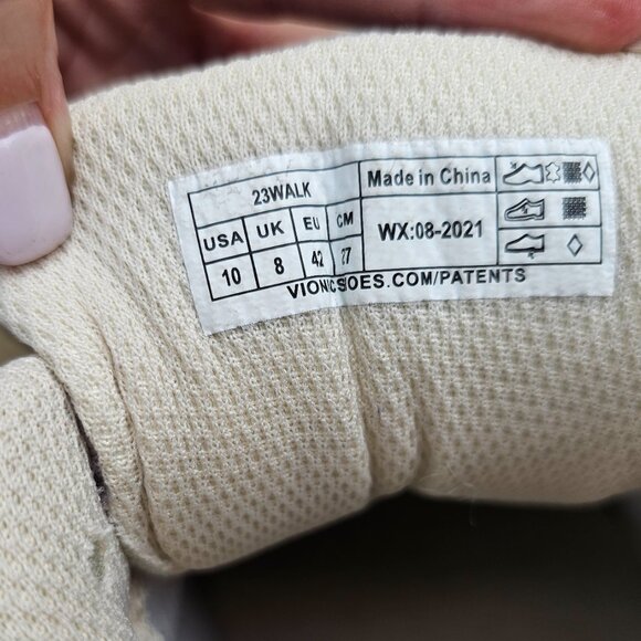 Vionic 23WALK Suede Mesh Walking Sneakers Gray/Yellow — Women’s 10 (EU 42) Ortho - Picture 5 of 5